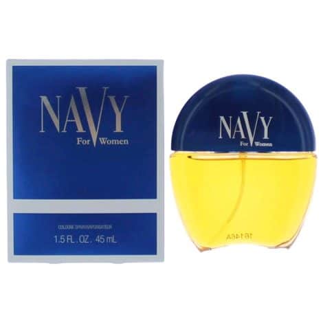 Cover Girl’s Navy cologne spray for women, 1.5 oz – a scent that embodies strength and sophistication.