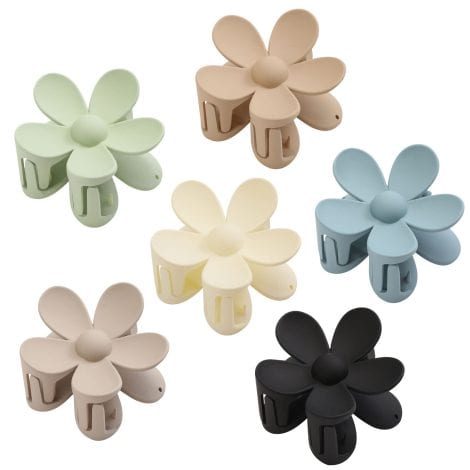 Molizummy presents 6PCS Velvet Flower Hair Clips, trendy and secure accessories perfect for American women and girls.