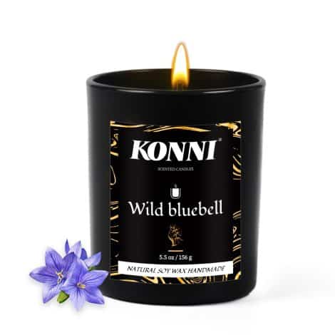 Bluebell Scented Soy Jar Candles – Aromatic home candles, perfect for gifting on birthdays, Christmas, or Valentine’s Day.