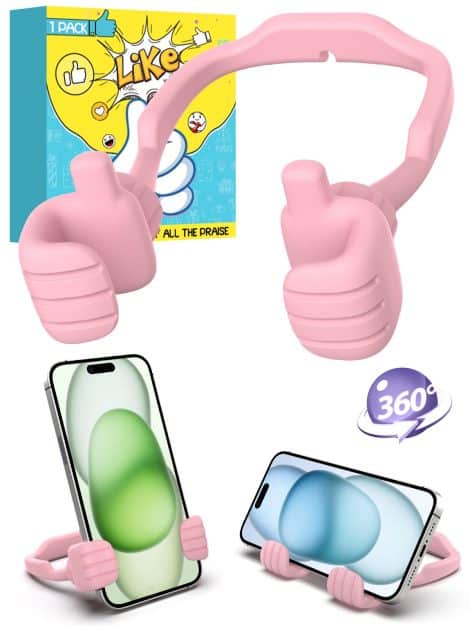 Adjustable Cell Phone Stand – A Fun Novelty Gift for Teens, Women, and Men. Perfect Stocking Stuffer!