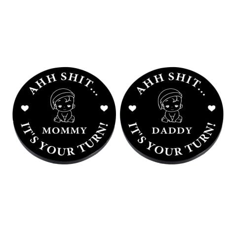 Hilarious Baby Present for New Parents – Decision Coin Gift for Mom and Dad. Perfect for Father’s Day!