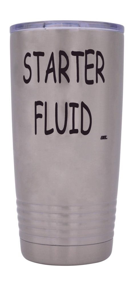 Humorous 20 oz. Travel Tumbler for Dads – Keeps beverages hot or cold, with lid included.