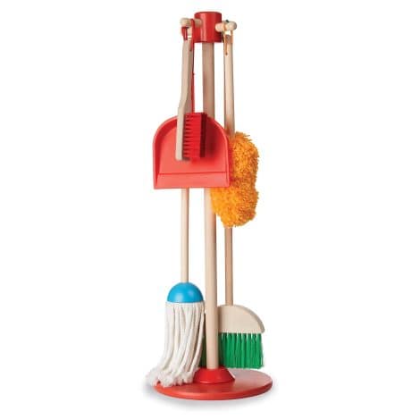 Melissa & Doug’s Let’s Play House Dust! Sweep! Mop! Pretend play set – a fun cleaning toy for kids (ages 3+)!