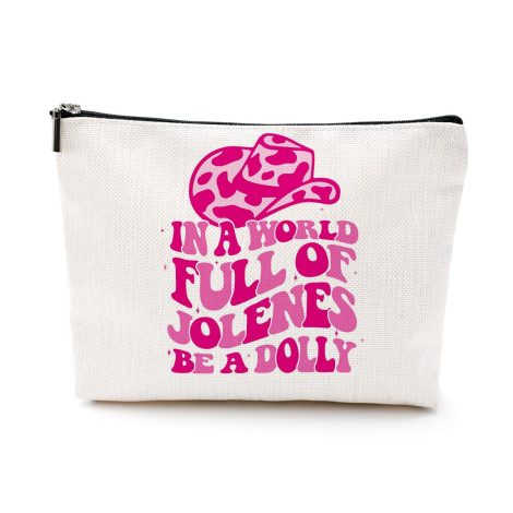 Western Hat Singer Dolly Fans Gift Makeup Bag for Music Lovers – Perfect for Birthdays and Special Occasions!