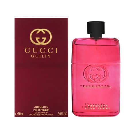 Gucci Guilty Absolute Pour Femme 3.0 oz Eau de Parfum Spray – Elegant Gucci fragrance for women.