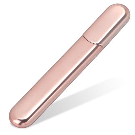 Apricot SixVector Premium Glass Nail File with Case – the ultimate beauty tool for flawless natural and acrylic nails. Perfect Christmas gift!