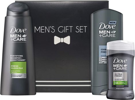 Pampering Spa Gift Set for Men, Perfect for Father’s Day and Birthdays, Includes Body Wash, Shampoo, Conditioner, and Deodorant in a Box.