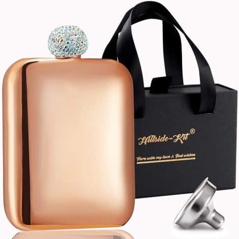 Hillside-Kit Booze Shot Flask: Stylish flask for alcohol, perfect for partying, designed with American consumers in mind!