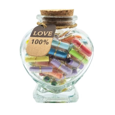 “Love Letter Capsules: 50 heartfelt messages in a bottle. Perfect gift for Father’s Day, anniversary, or Christmas.”