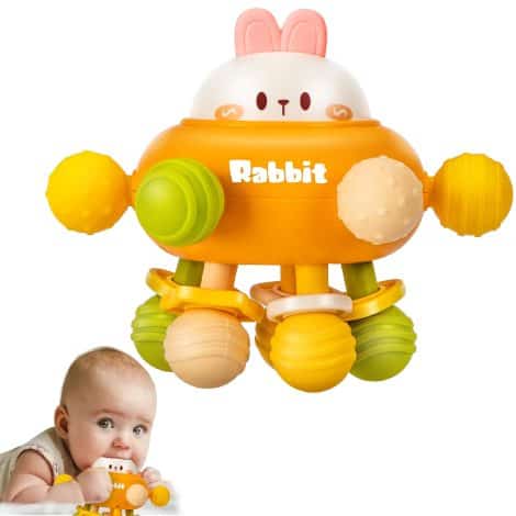 Teething toys that stimulate your baby’s senses and promote their learning and development, perfect for newborns up to 2 years.