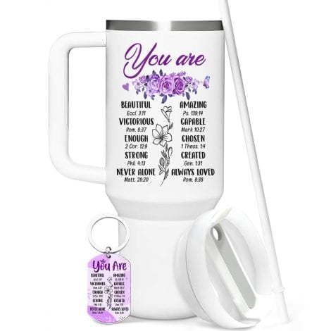 Christian-inspired gifts for American women – perfect for birthdays, Christmas, or simply showing appreciation; includes a 40oz tumbler.