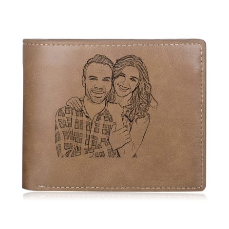 Customize your own leather wallet with personal photos at Gemszoo – a perfect gift for fathers!