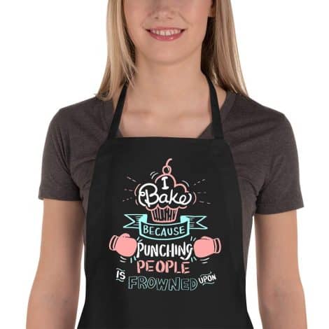 Saukore Baking Aprons – Hilarious and Practical Gift for Mom, Dad, Sister, or Grandma! 2 pockets included.