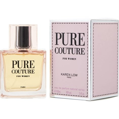 Karen Low Pure Couture, a 3.4-ounce Eau de Parfum Spray for Women with an elegant scent.