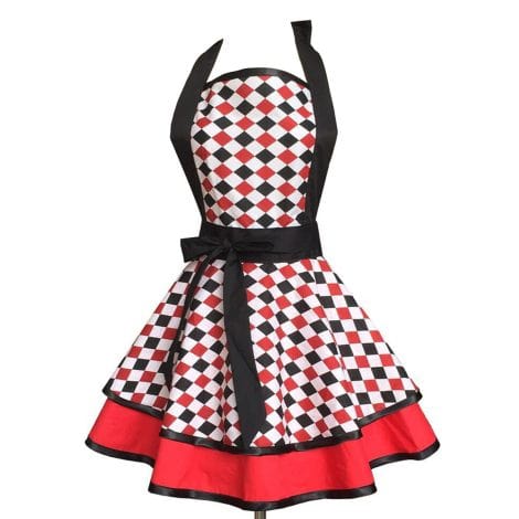 Colorful Hyzrz Retro Apron – Handmade Cotton Apron for Women and Girls, Perfect Mother’s Day Gift.