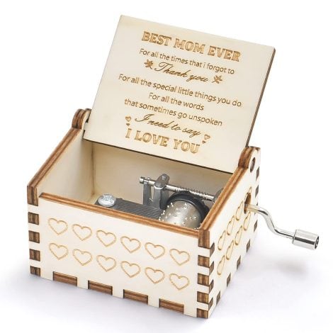 Mom’s Melody Box – A heartfelt gift for Mom on Mother’s Day, Birthday, Anniversary or Thanksgiving from her beloved children.