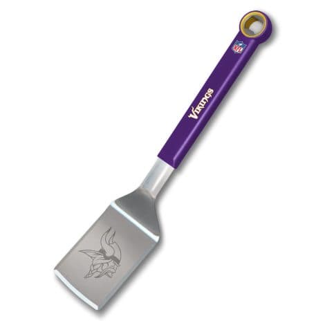 “NFL BBQ Spatula with Bottle Opener – Stainless Steel for passionate American football fans!”