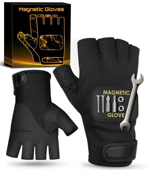 Magnetic Palm Gel Padded Gloves – Perfect Christmas stocking stuffers for the man who has everything.