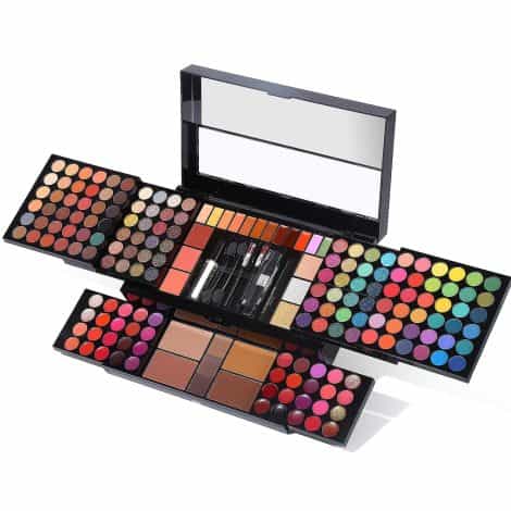 Complete Professional Makeup Kit for Women – 186 Color Palette – Perfect Gift Set with Eyeshadow, Lip Gloss, Concealer, and more.