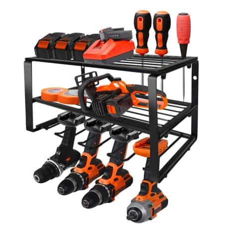 DECMIOX Power Tool Organizer – Durable Wall-Mounted Rack for Tools, Holds up to 150 lbs. Perfect Gift for Dad.