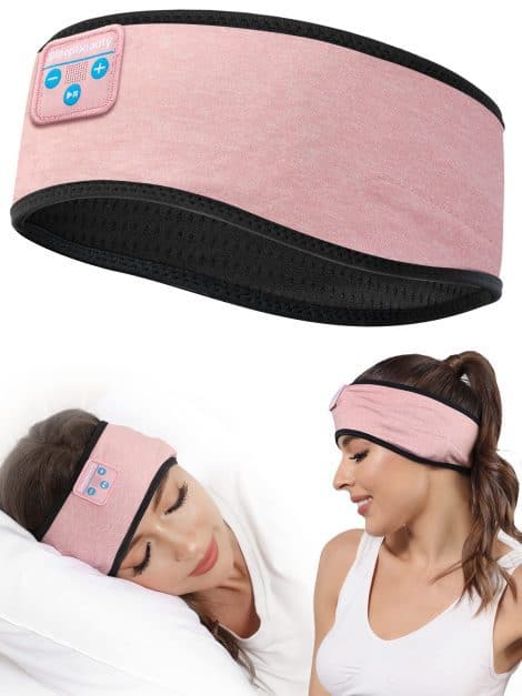 Wireless Bluetooth Sleep Headband – Cozy Eye Mask Headphones for Restful Sleep, Perfect Gift for Runners.