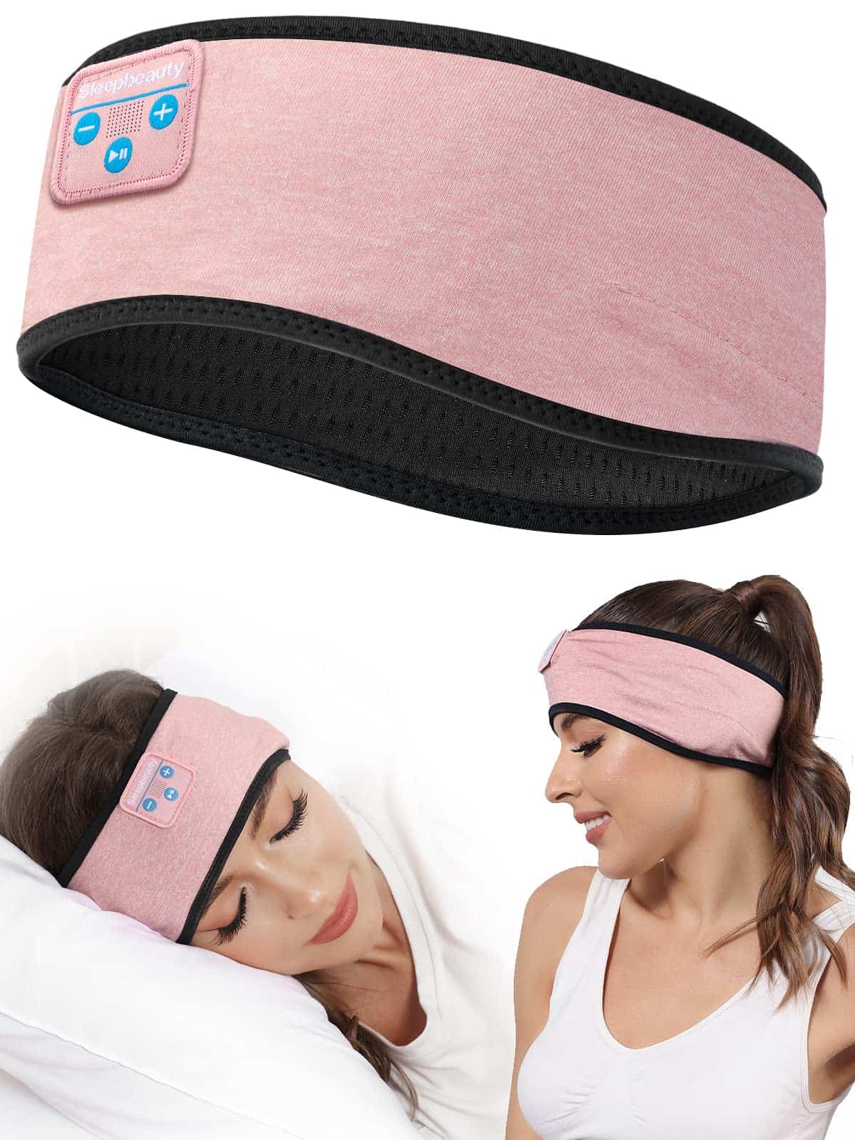 Sleep-Headphones-Wireless-Bluetooth-Headband - Comfy Sleeping Eye Mask Headphones Headset, Sport Headband Earbuds Electronics Tech Gadgets Christmas Birthday Gifts for Women Men Running