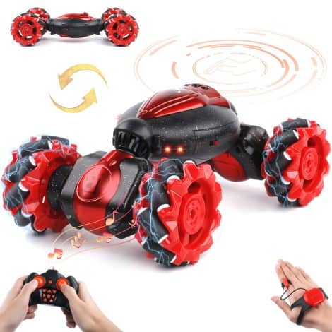 BIRANCO RC Stunt Car, an awesome Christmas Red car that can be controlled with hand gestures.