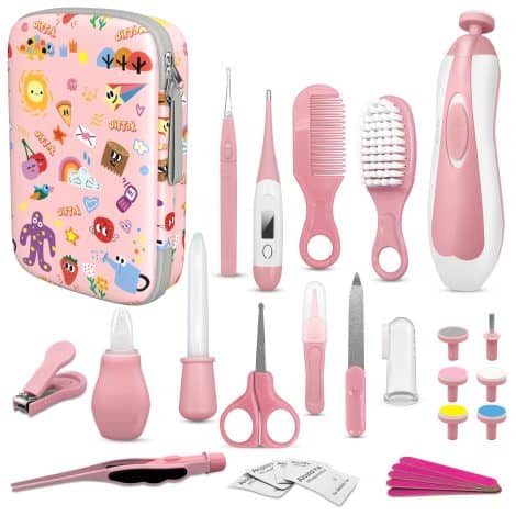 JIFTOK Baby Care Kit – 22 essential tools for a safe and healthy grooming routine for newborns and toddlers.