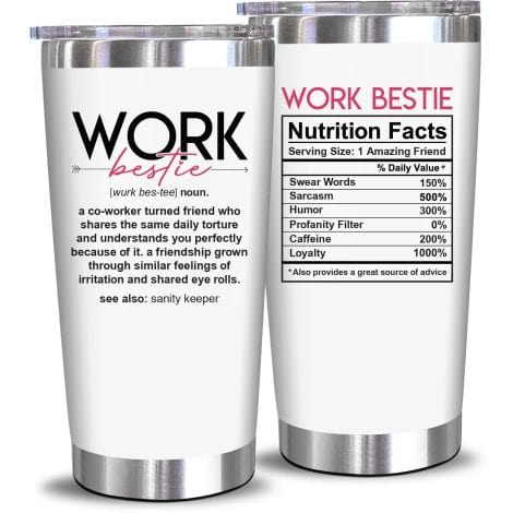 Celebrate your work bestie with NewEleven’s 20 oz Tumbler – perfect for coworker birthdays and farewells.