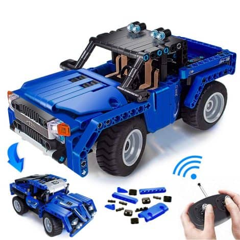 “VERTOY Remote Control Building Kits: STEM Toys for Boys and Girls 6-12, Educational Construction Set for Pickup Trucks or Racing Cars. The Perfect Birthday Gifts for Kids Age 6-12!”