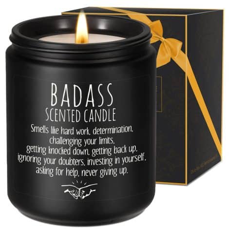 LEADO Awesome Candle – Motivational Gifts for anyone – Boss Appreciation, Success Celebrations, Work Milestones