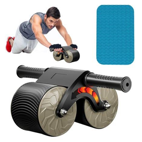 XMW AutoBounce Ab Wheel Kit – Ab Roller Exercise Gear, Core Strength Machine for Home Gym, Unisex.