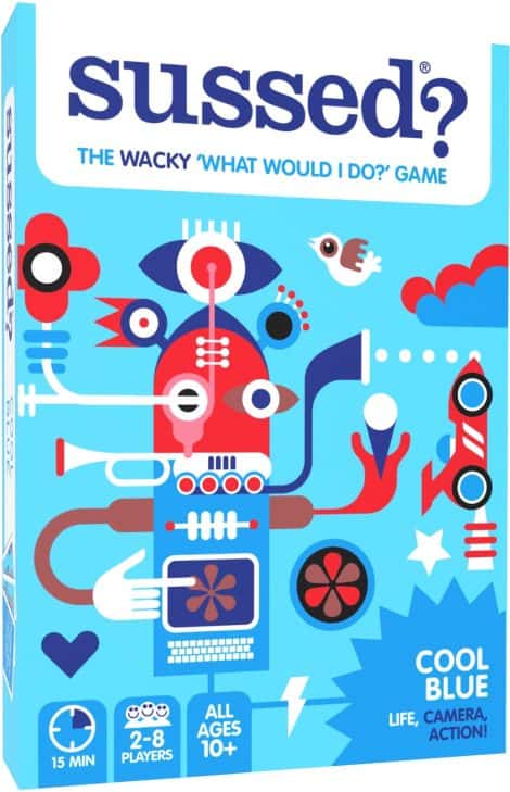 SUSSED The Fun ‘What Would I Do?’ Card Game – Perfect Stocking Stuffer for Teens, Boys, Girls – Provides Social Entertainment for All Ages – Engaging Conversation Starter – Awesome Blue Deck