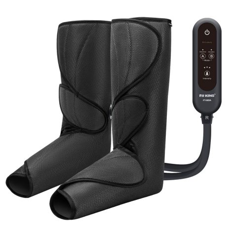 FIT KING Leg Air Massager provides foot and calf massage, improving circulation and relaxation. Includes handheld controller. FSA/HSA eligible.