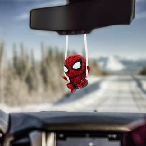 QINSHARE Car Mirror Hanging Ornament – Stylish Car Decoration for Christmas and Gardening Enthusiasts.