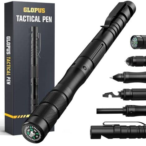 Cool gadgets for men who have everything, a 9 in 1 tactical pen gift for Christmas and birthdays.