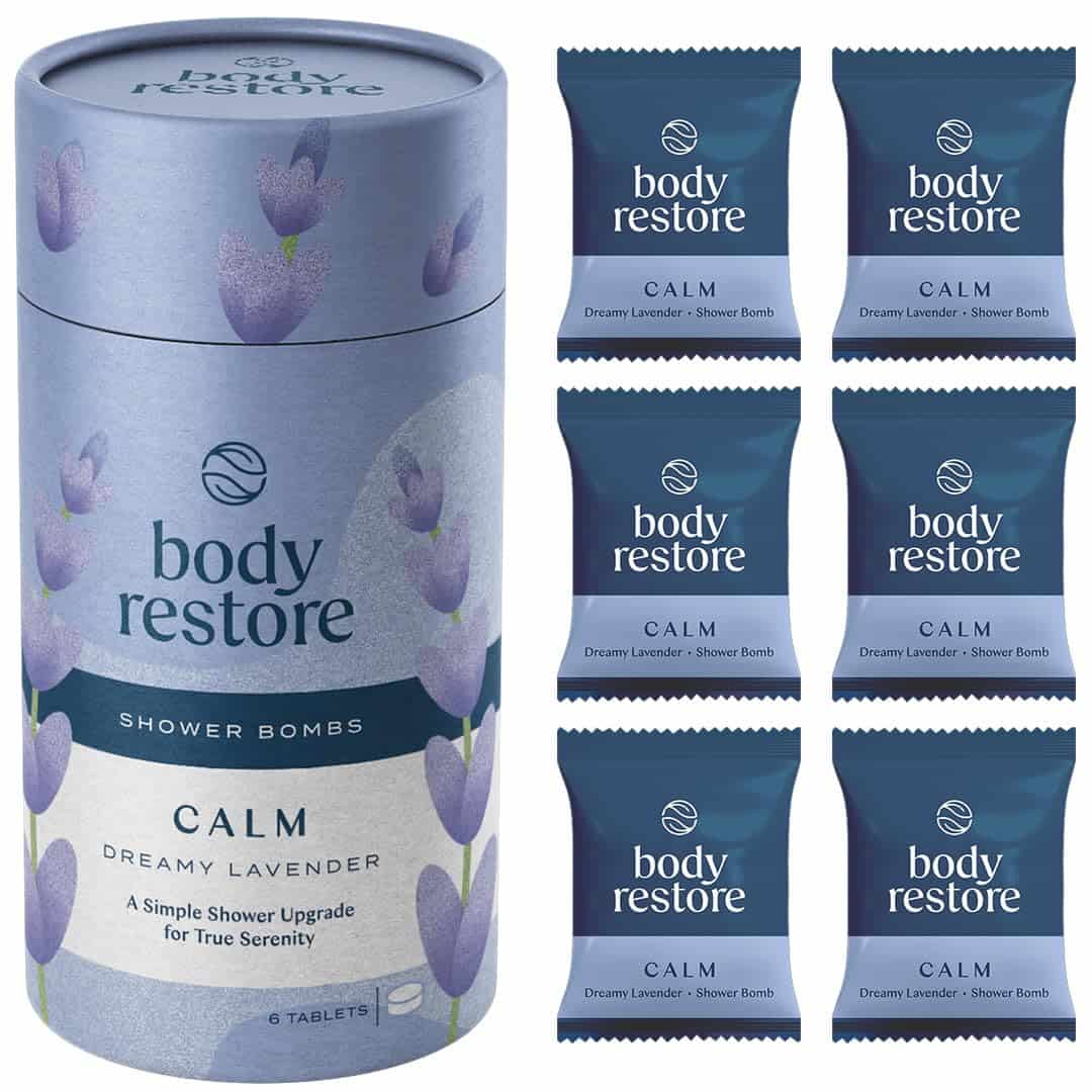 Body Restore Bath Bombs Aromatherapy 6 Packs - Christmas Gifts Stocking Stuffers, Relaxation Birthday Gifts for Women and Men, Stress Relief and Luxury Self Care - Lavender