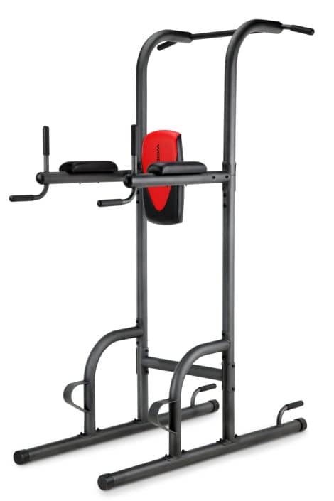 Weider Power Tower: Ultimate Fitness Station for 4 Workouts, Holds up to 300 lbs.