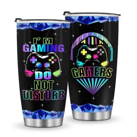 20oz Stainless Steel Game Controller Cup – Perfect gift for boys, teens, dads who love gaming!