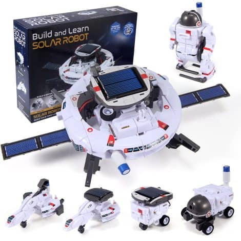 STEM Toys for Kids 8-12: Solar Robot Kits, Great Gifts for Teens 8-14, 120Pcs Building Experiments