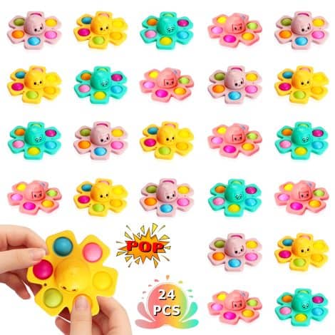 Get a 24-pack of Face-Changing Octopus Fidget Toys – perfect stress relief for kids with sensory needs!