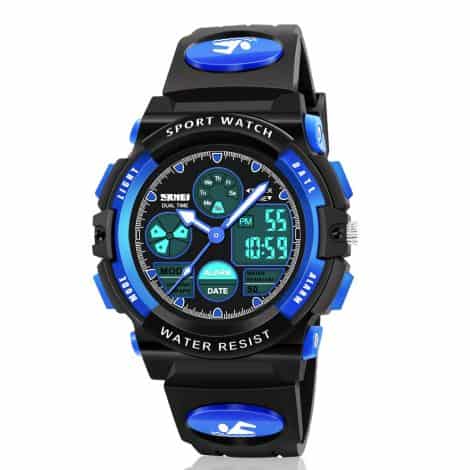 Dodosky Sports Watch for Boys 5-12: Waterproof, LED, perfect for birthdays, gifts, and active kids! – Blue