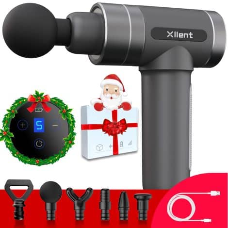 Introducing the Xllent 2024 Massage Gun – a quiet, portable muscle massager perfect for gifting during Christmas or Valentine’s Day.