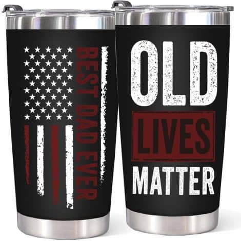 WECACYD Holiday Presents for Dad – Surprise your Dad with this 20oz Tumbler Cup – Perfect Dad Birthday Gift!