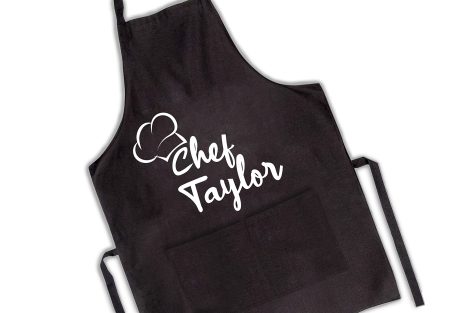 Customized chef apron, perfect for personalized gifts for both men and women, complete with pockets. Ideal for special occasions like Valentine’s Day, Father’s Day, Christmas, Anniversary, and Mother’s Day.