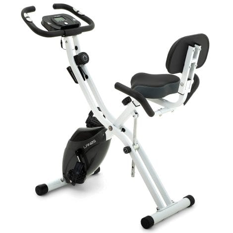 LANOS Fitness Bike – Versatile 2-in-1 Recumbent and Upright Indoor Exercise Bike, Foldable and Magnetic Resistance