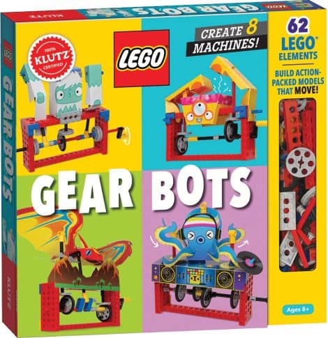 Engaging Lego Gear Bots Science/STEM Kit by Klutz, perfect for kids aged 8-12!