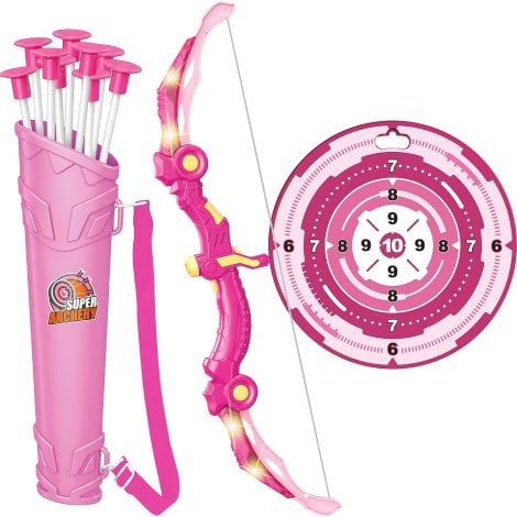 GMAOPHY Light-Up Bow and Arrow Toy Set: Perfect Birthday or Christmas Present for Girls Ages 6-12.