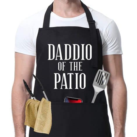 Funny BBQ Apron for the Best Dad – Perfect Christmas or Birthday Gift from Son, Daughter, or Wife.