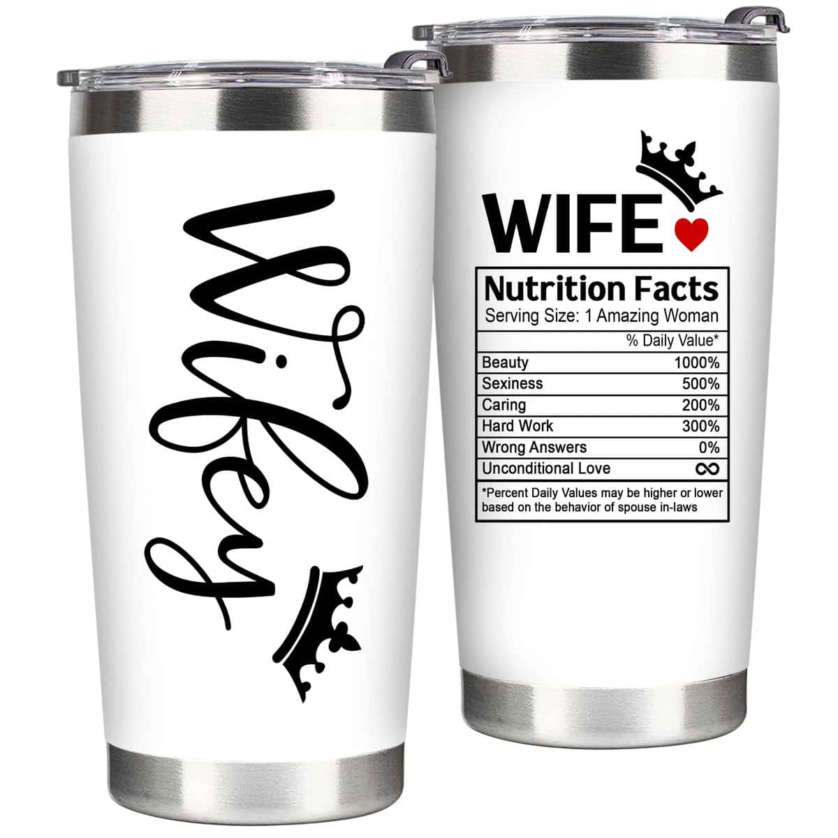 KOGIZO Gifts for Her Anniversary, Gifts for Her - Gifts for Wife, Wife Gifts from Husband - Anniversary, Birthday Gifts for Wife - Mothers Day Gifts for Wife - Wife Birthday Gifts Ideas - Wifey Tumbler 20 Oz